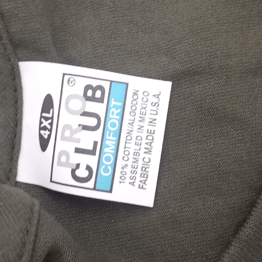 NEW 3 Heavy Cotton MENS T-SHIRTS sz 3XL-4XL LONG Sleeves Green khaki Olive Green - Picture 11 of 11